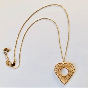 Long heart necklace